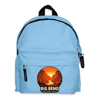 Big Bend National Park Sunset Motif - Kids' Backpack - light blue - Front