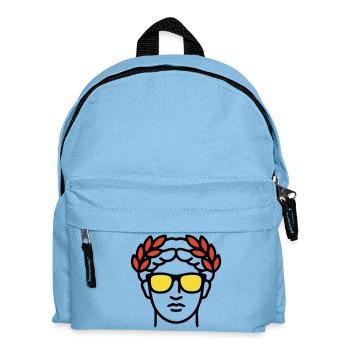 Römische Statue Sonnenbrille Antike Kunst - Kinder Rucksack - Hellblau - Vorne