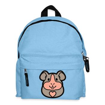 Guinea Pig Head Pet Meeri Rodent - Kids' Backpack - light blue - Front