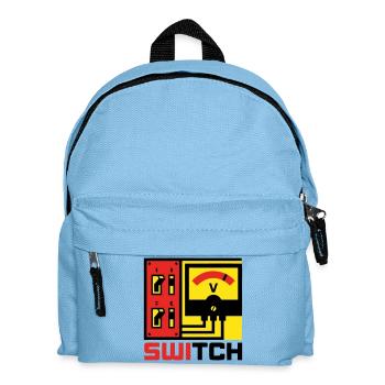 Electrical Box Switch Panel Graphic - Kids' Backpack - light blue - Front