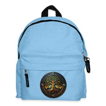 Fantasiebaum des Lichts - Kinder Rucksack - Hellblau - Vorne