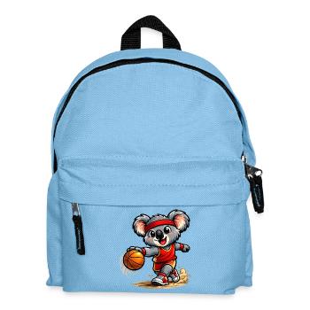 Süßer Koala spielt Basketball - Kinder Rucksack - Hellblau - Vorne