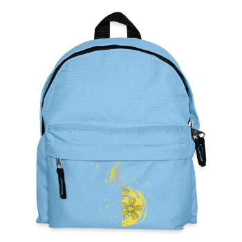 Flower Spiral Ornament - Kids' Backpack - light blue - Front