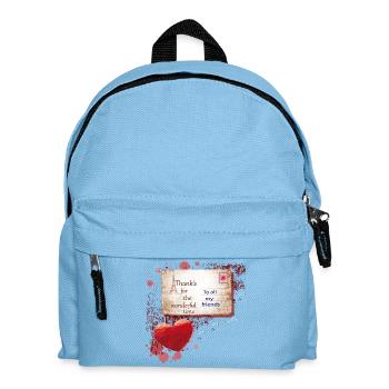 Paris Postcard Thank You to Friends - Kids' Backpack - light blue - Front
