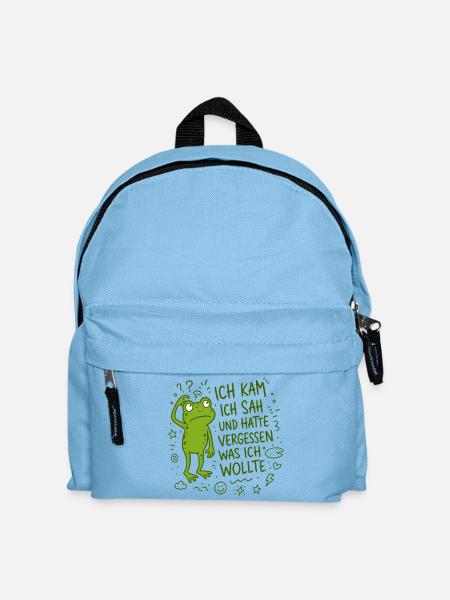 Ich kam ich sah und hatte vergessen was ich wollte - Kinder Rucksack - Hellblau