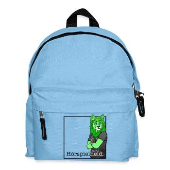 Hörspielheld - Kinder Rucksack - Hellblau - Vorne