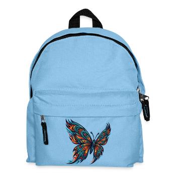 Orangefarbener Schmetterling der amerikanischen Ur - Kinder Rucksack - Hellblau - Vorne
