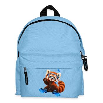 Tauchender Red Panda - Kinder Rucksack - Hellblau - Vorne