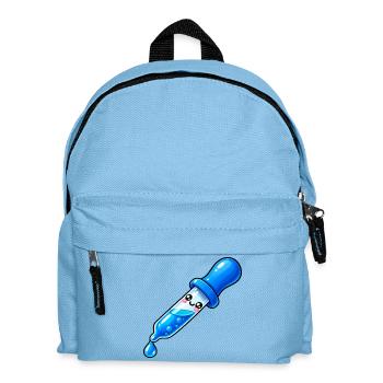 Kawaii Blauer Tropfendropper - Kinder Rucksack - Hellblau - Vorne