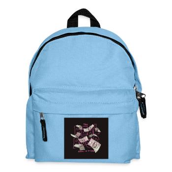 Lignes Néon et Billets de Banque - Sac à dos Enfant - bleu clair - Devant