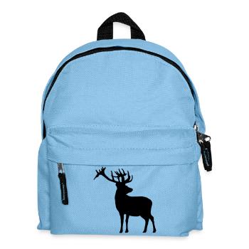Hirsch - Kinder Rucksack - Hellblau - Vorne