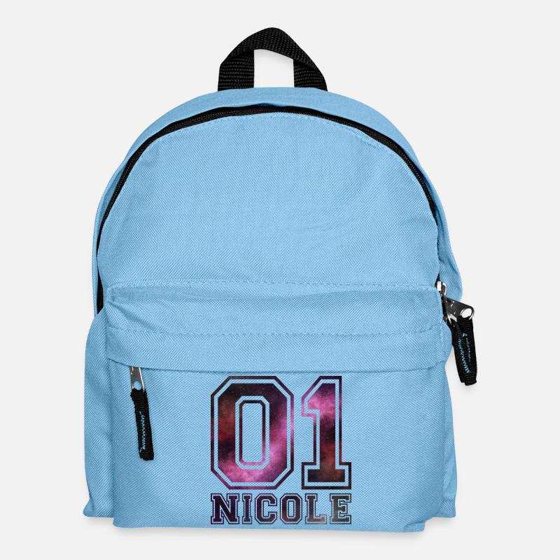 Nicole name - Kids' Backpack - light blue