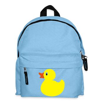 Drôle de petit canard en jaune - Sac à dos Enfant - bleu clair - Devant