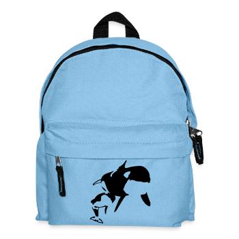 orcas - Kids' Backpack - light blue - Front