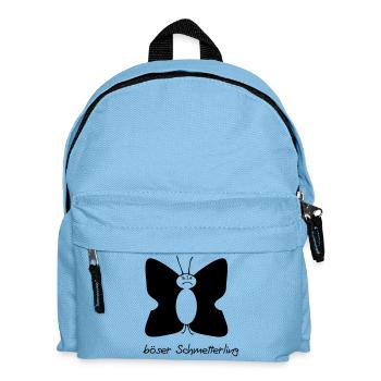 böser Schmetterling - Kinder Rucksack - Hellblau - Vorne