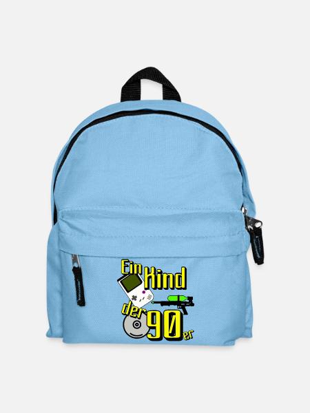 90er Party , Mottoparty , 90er Retro Game (25) - Kinder Rucksack - Hellblau