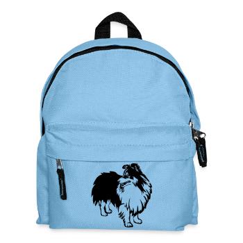 Sheltie - Kinder Rucksack - Hellblau - Vorne