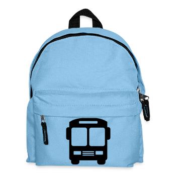 Bus logo - Kids' Backpack - light blue - Front