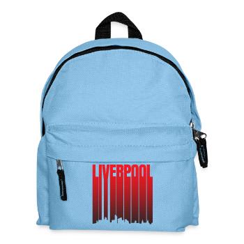 Liverpool Skyline Gradient - Kids' Backpack - light blue - Front