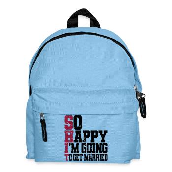 Funny Bachelor Party Engagement Wedding Married - Kids' Backpack - light blue - Front