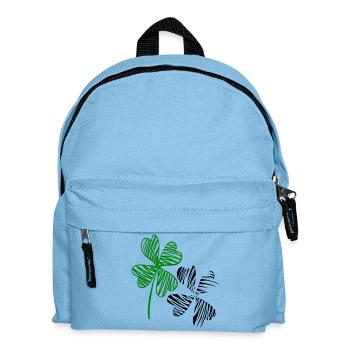 Trèfles, bonheur - Sac à dos Enfant - bleu clair - Devant