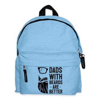 Väter mit Bärten sind besser - Kinder Rucksack - Hellblau - Vorne