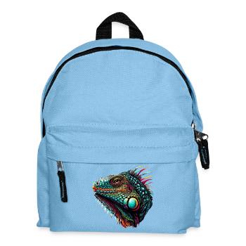 Iguana - Kids' Backpack - light blue - Front