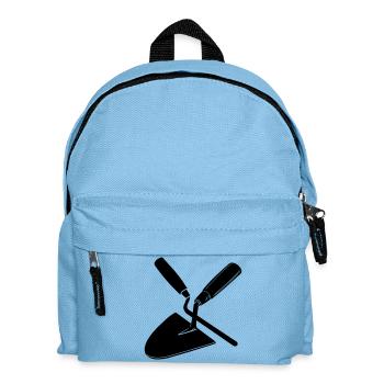 Joint nail and trowel, mason's tools - Kids' Backpack - light blue - Front