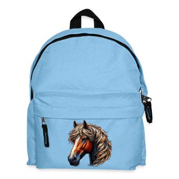Pferd - Kinder Rucksack - Hellblau - Vorne