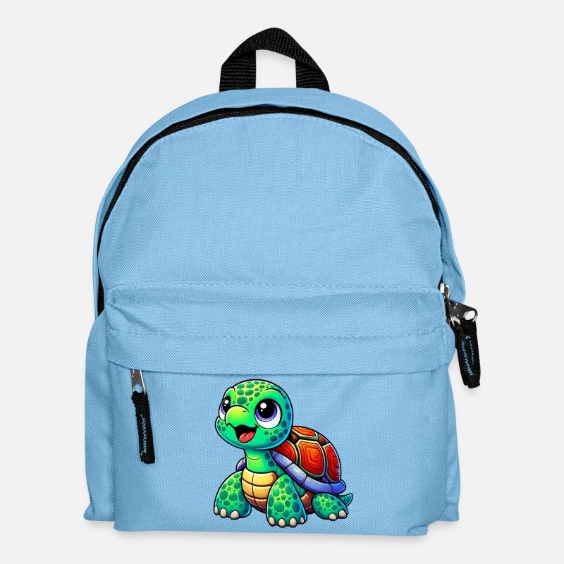 Schildkröte - Kinder Rucksack - Hellblau