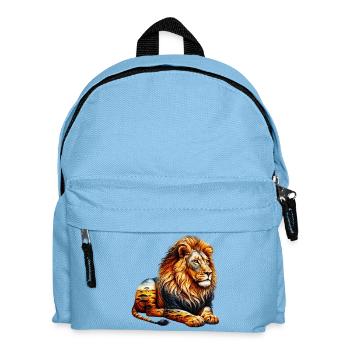 Lion - Sac à dos Enfant - bleu clair - Devant