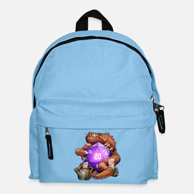 Die Drachenrolle - Kinder Rucksack - Hellblau