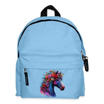 Pferd - Kinder Rucksack - Hellblau - Vorne