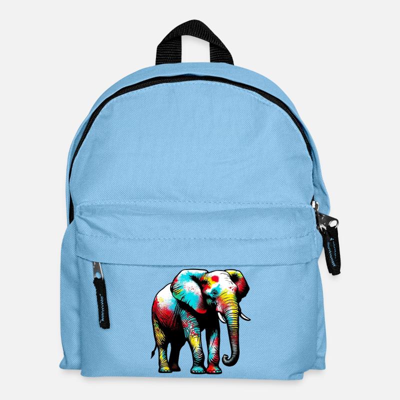 Elefant - Kinder Rucksack - Hellblau