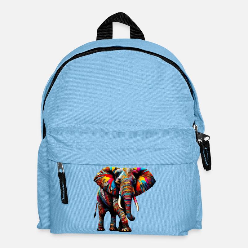 Elefant - Kinder Rucksack - Hellblau
