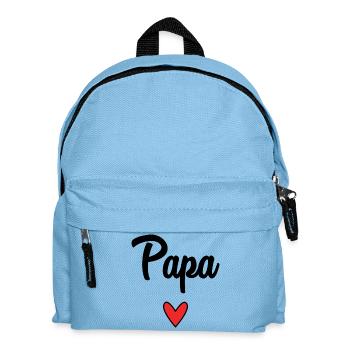 DAD. FATHER'S DAY. HAPPY FATHER'S DAY. HAPPY BIRTHDAY. - Kids' Backpack - light blue - Front