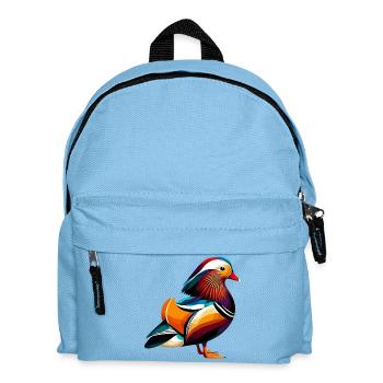 Mandarin duck - Kids' Backpack - light blue - Front