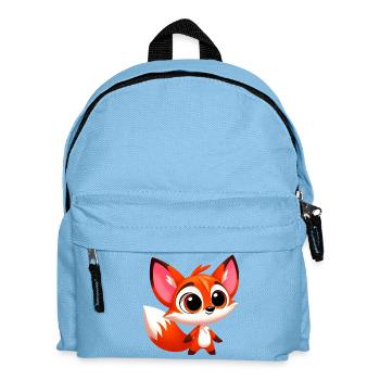Fuchs - Kinder Rucksack - Hellblau - Vorne