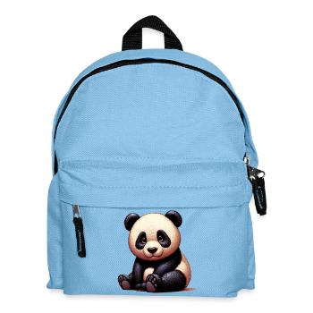 Panda - Kinder Rucksack - Hellblau - Vorne