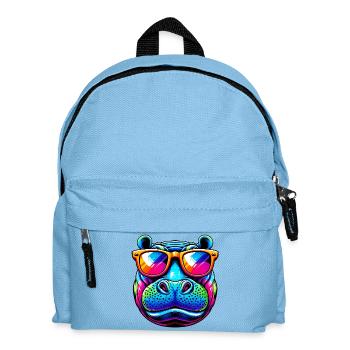 Hippopotame - Sac à dos Enfant - bleu clair - Devant