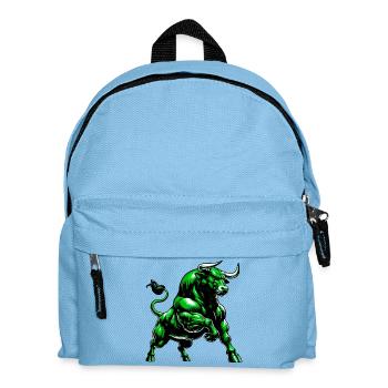 Stier - Kinder Rucksack - Hellblau - Vorne
