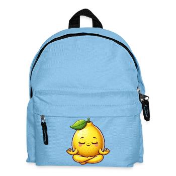 citron doux yoga méditation relaxation dessin animé - Sac à dos Enfant - bleu clair - Devant