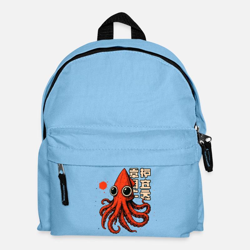 SQUID TSHIRT - Kids' Backpack - light blue