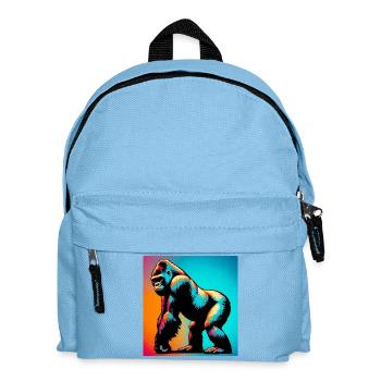 gorilla - Kids' Backpack - light blue - Front