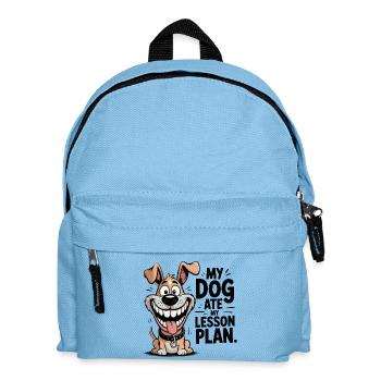 My Dog Ate My Lesson Plan Teacher - Kids' Backpack - light blue - Front