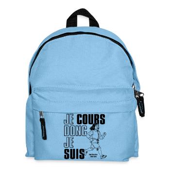 Je cours donc je suis  - Sac à dos Enfant - bleu clair - Devant