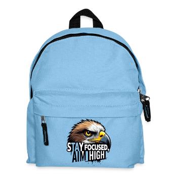 Eagle Focus Motivationsdesign - Kinder Rucksack - Hellblau - Vorne