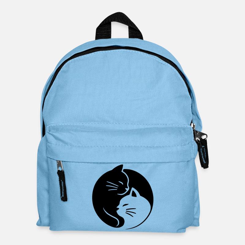 Ying Yang Cats - Kids' Backpack - light blue