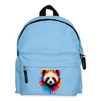 Panda Watercolor Explosion - Kids' Backpack - light blue - Front