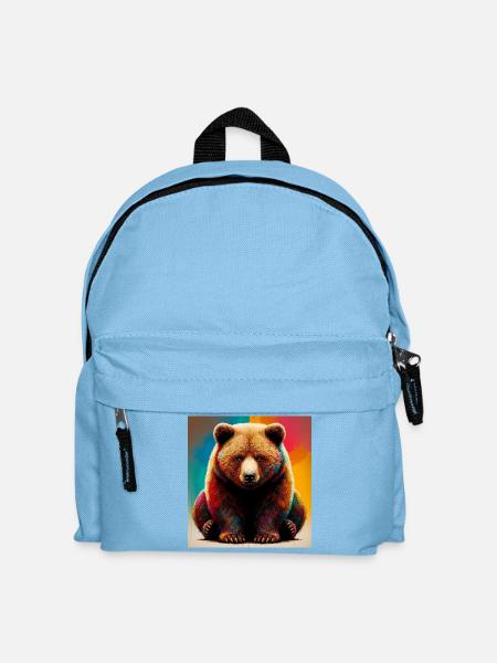 Bär - Kinder Rucksack - Hellblau